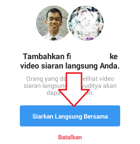 Cara Live Instagram berdua dan menjadikannya Instagram Story setelah selesai 9 Live Instagram Berdua