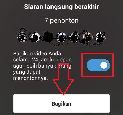 Cara Live Instagram berdua dan menjadikannya Instagram Story setelah selesai 15 Live Instagram Berdua