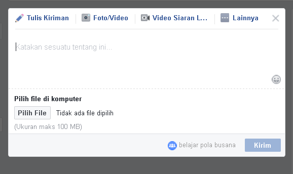 Cara mudah mengirim File ke Grup Facebook 4 cari dan pilih file