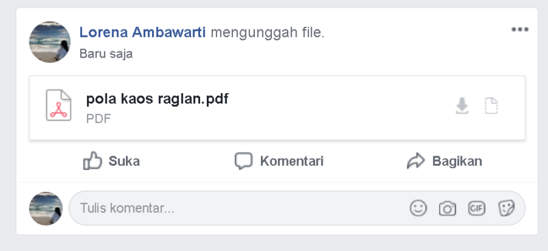 Cara mudah mengirim File ke Grup Facebook 5 file berhasil di upload