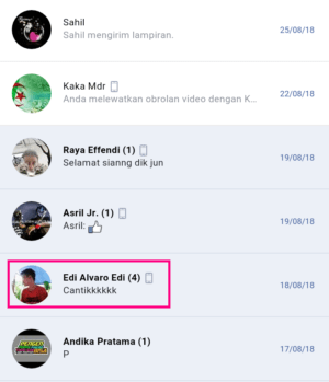 Cara memblockir dan membatalkan blokir pesan di facebook 2 Laman pesan