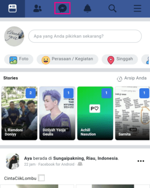 Cara memblockir dan membatalkan blokir pesan di facebook 6 Laman beranda