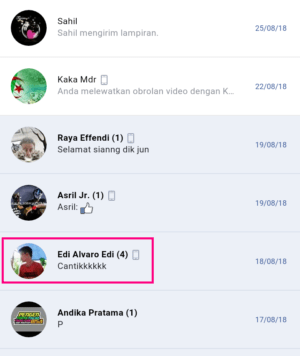 Cara memblockir dan membatalkan blokir pesan di facebook 7 Laman pesan