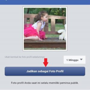 Cara Menambahkan Foto Profil Sementara Facebook di Android 5 Jadikan foto profil