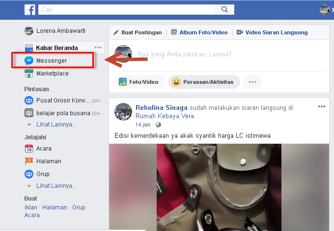Cara mematikan suara notifikasi pesan Facebook 1 cara mematikan suara pesan facebook