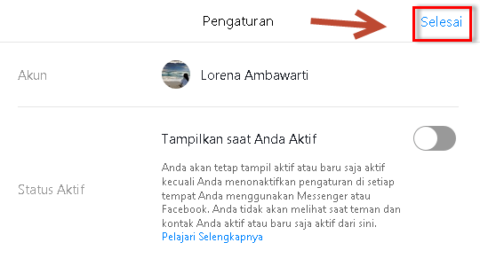 Cara mematikan suara notifikasi pesan Facebook 9 Cara mematikan suara notifikasi pesan Facebook 8