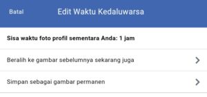 Cara Menambahkan Foto Profil Sementara Facebook di Android 7 Edit waktu