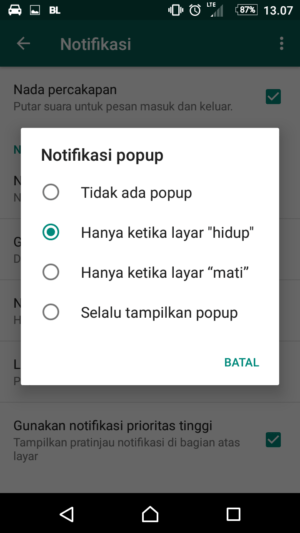Apa itu notifikasi pop-up di Whatsapp? 2 Apa itu notifikasi pop-up di Whatsapp? 1