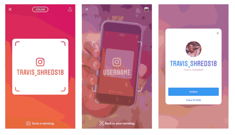 Cara menggunakan fitur Nametag (fitur terbaru di Instagram) 1 Fitur nametag di instagram