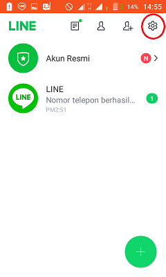Cara install dan setting Line lite di android 9 Proses setting akun line lite