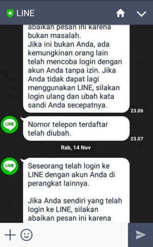 Cara mengganti walpaper (background) obrolan di Line 6 Tampilan background polos berwarna hitam