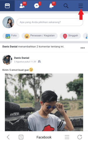 Cara menyembunyikan akun facebook dari publik (pencarian diluar facebook) 2 Beranda