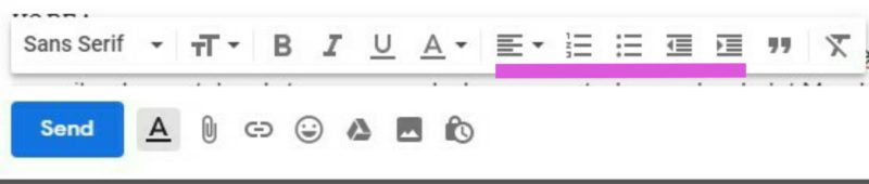 Cara mempercantik tulisan di gmail dengan pemformatan font dan warna 18 Format paragraf gmail di destop