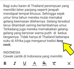 Cara mempercantik tulisan di gmail dengan pemformatan font dan warna 4 Contoh penggunaan efek miring di email.