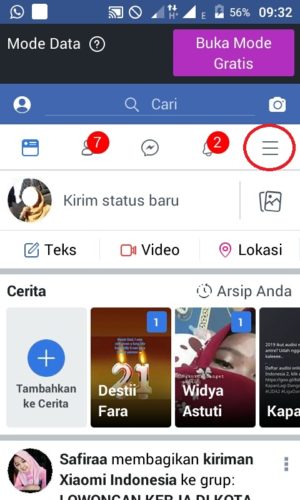Cara mematikan video autoplay di facebook 1 Halaman beranda pada Facebook Lite