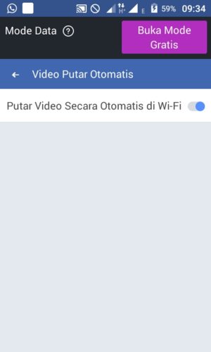 Cara mematikan video autoplay di facebook 4 Mematikan tombol gulir pada pengaturan video autoplay di Facebook Lite