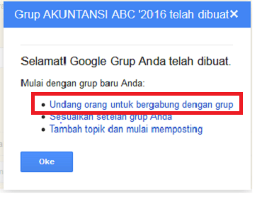 Cara membuat grup milis di Gmail dengan google group 4 Tampilan saat kamu berhasil membuat grup milis