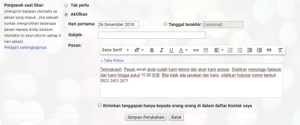 Contoh kalimat balasan email otomatis di berbagai keadaan 6 Contoh kalimat balasan email saat mengkonfirmasi email masuk