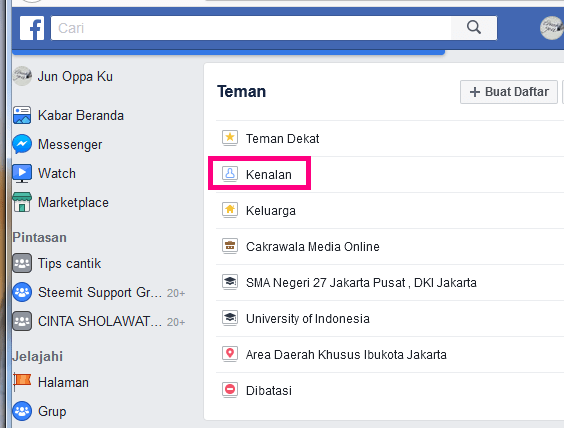 Cara menyingkirkan status/feed dari teman fb tanpa ketahuan 18 Pengaturan teman