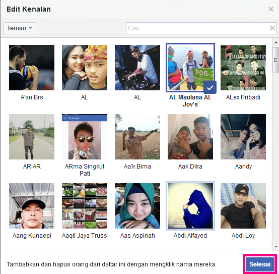 Cara menyingkirkan status/feed dari teman fb tanpa ketahuan 20 Edit kenalan