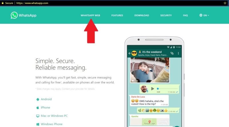 (Wa web) Cara mudah menggunakan whatsapp web 1 laman awal website whatsapp