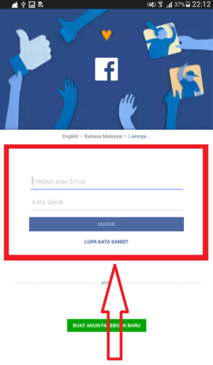 Cara mengatasi Beranda atau Kabar Berita Facebook tidak Muncul 11 masuk facebook