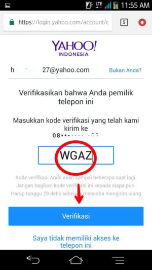 Lupa password yahoo kamu? Ini cara mengatasinya 5 Gambar 5. Ketik kode verifikasi