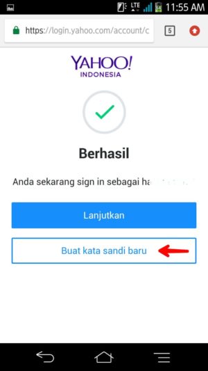 Lupa password yahoo kamu? Ini cara mengatasinya 6 Gambar 6. Ketuk "buat kata sandi baru"
