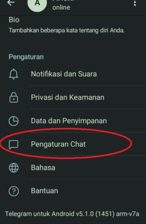 Cara cari dan download ratusan stiker di Telegram 2 Tampilan menu yang terdapat di Telegram