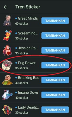 Cara cari dan download ratusan stiker di Telegram 5 Berbagai pilihan tren sticker di Telegram