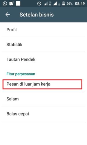 Cara membuat pesan balasan otomatis di Whatsapp 11 fitur perpesanan "Pesan di luar jam kerja"
