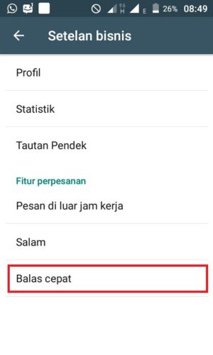 Cara membuat pesan balasan otomatis di Whatsapp 17 Fitur perpesanan "Balas cepat" untuk merespons otomatis pesan yang masuk