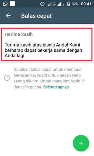 Cara membuat pesan balasan otomatis di Whatsapp 18 pengaturan untuk mengatur fitur "Balas cepat"
