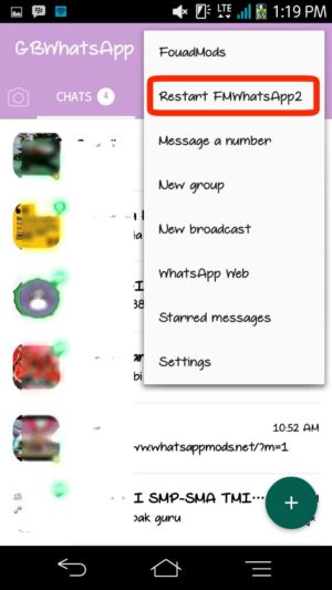 Apa sih WhatsApp Mod itu? 24 Tap Restart FMWhatsApp2