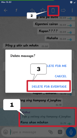 Cara Menghapus Pesan WA yang sudah Terkirim lebih dari 7 menit 19 Cara Menghapus Pesan WA yang sudah Terkirim lebih dari 7 menit 18