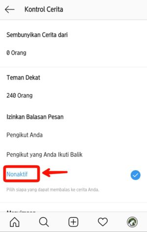 Cara menghilangkan kolom komentar di story instagram 5 Opsi izinkan balasan pesan, kamu pilih saja nonaktif