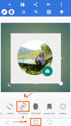Cara Membuat Foto Profil Di Whatsapp Menjadi 3D 13 pilih menu dan pilih menu 3d