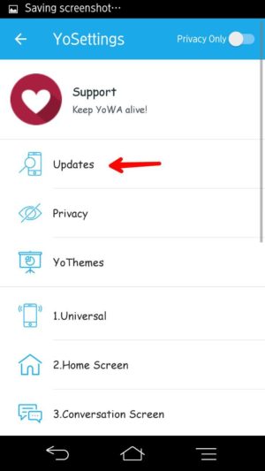 Cara mudah perbaharui aplikasi WhatsApp ke versi paling baru 7 Tap Menu Update