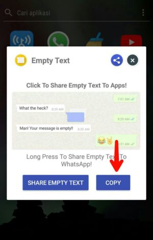 Cara membuat komentar kosong di instagram tanpa aplikasi 8 Gambar 6. Tap "copy"