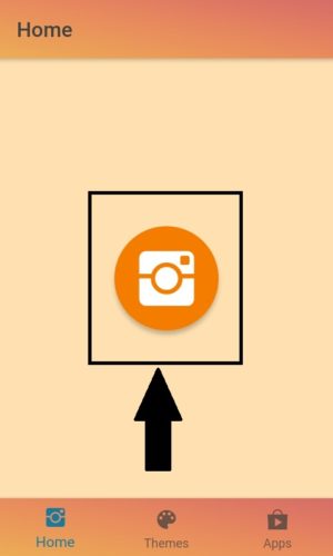 Cara mengganti warna tema Instagram 6 Memilih ikon kamera untuk menuju ke halaman login Instagram