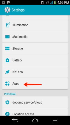 Cara mudah logout WhatsApp di smartphone kamu 2 Pilih menu App/aplikasi
