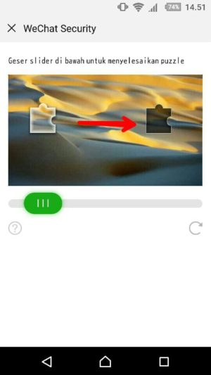 Cara buat akun WeChat terbaru 5 Geser puzzle
