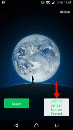 Cara buat akun WeChat terbaru 1 Tap Sign Up dengan nomor ponsel