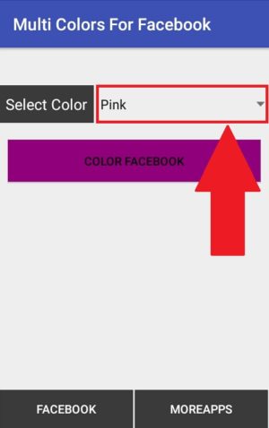 Cara mengganti warna tema Facebook Lite 2 Memilih warna tema yang diinginkan