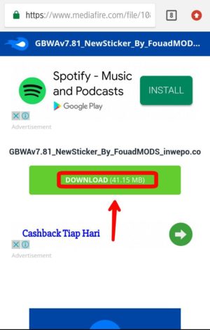 Cara menghilangkan centang 2 di whatsapp (selalu centang 1) 1 Laman link download GBWhatsApp