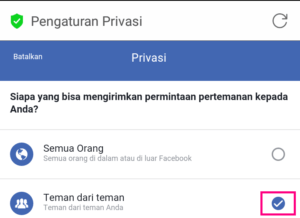 Cara menghilangkan tombol permintaan pertemanan di facebook 5 Pengaturan privasi