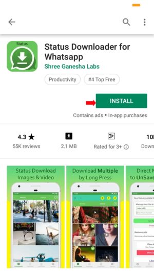 Cara download status (foto dan video) di WhatsApp 10 install aplikasi status downloader for whatsapp