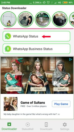 Cara download status (foto dan video) di WhatsApp 12 Pilih WhatsApp status