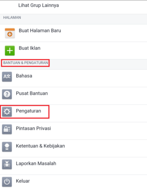 Cara menghapus akun facebook permanen 2 Menu pokok