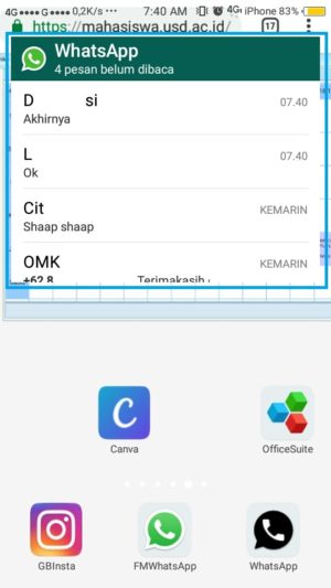 Cara membaca pesan Whatsapp tanpa ketahuan (tanpa buka Whatsapp) 4 Cara membaca pesan Whatsapp tanpa ketahuan (tanpa buka Whatsapp) 3